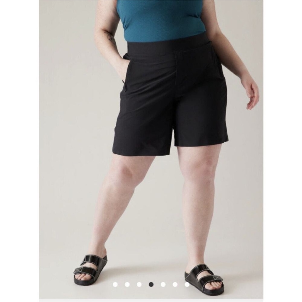 Women's Black Pull-On Bermuda Shorts